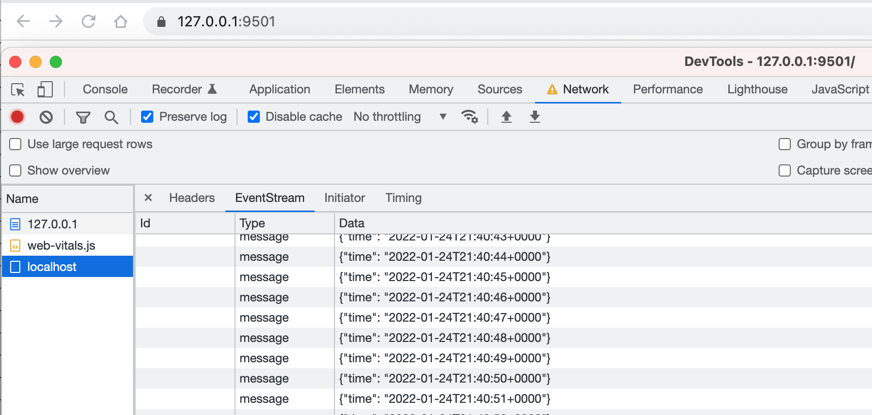 Open Swoole HTTP2 SSE server-sent events